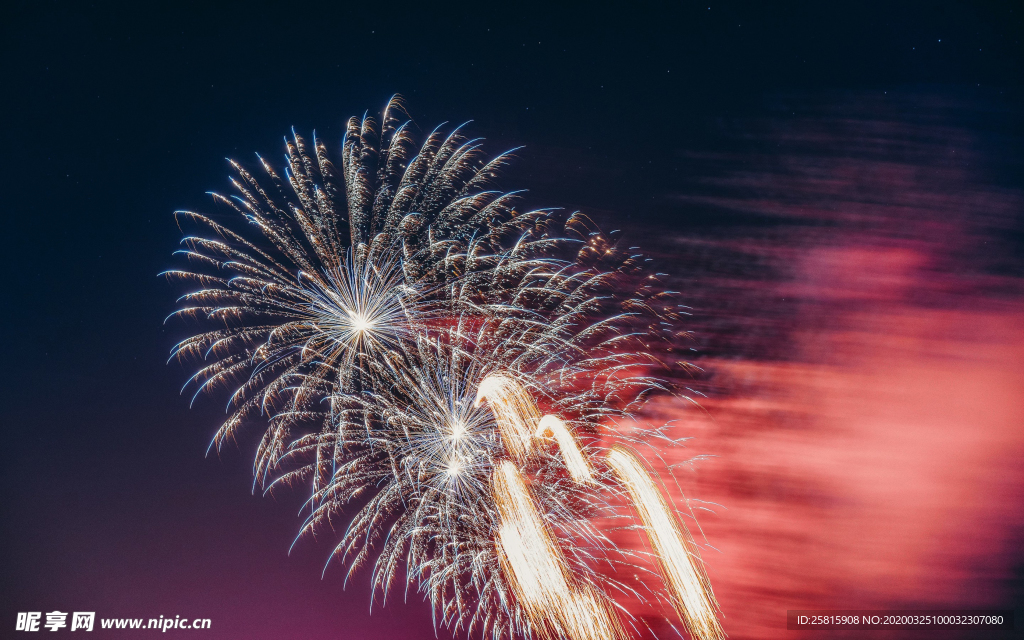 烟花爆竹光晕光圈背景
