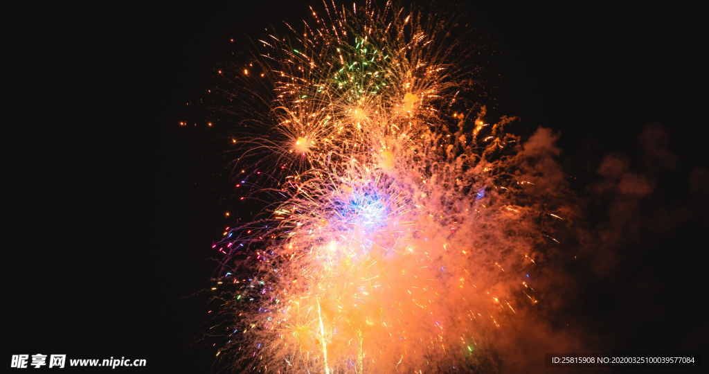 烟花爆竹光晕光圈背景