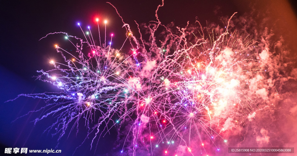 烟花爆竹光晕光圈背景