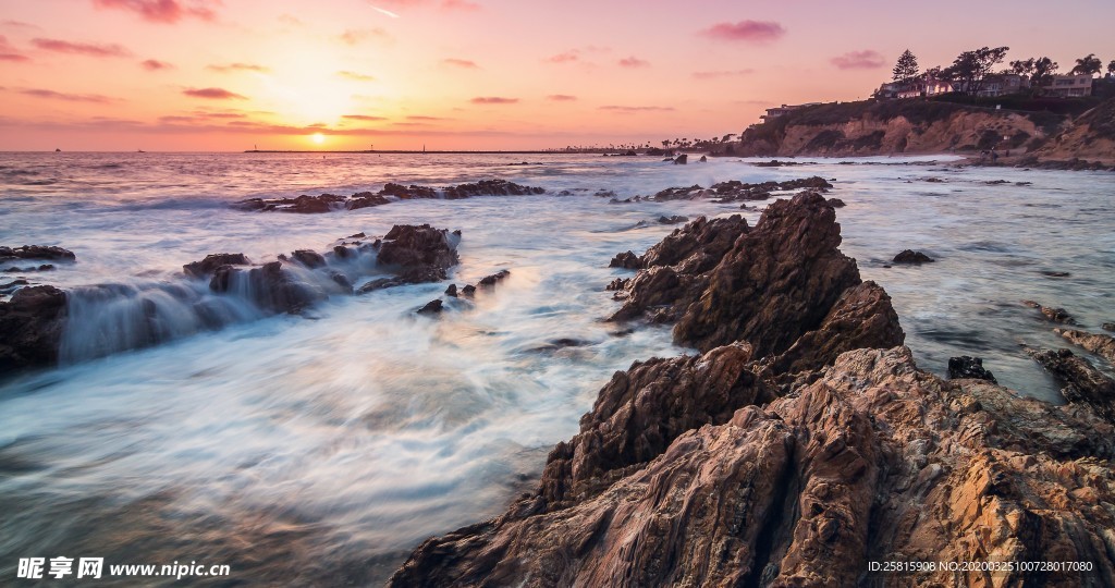彩霞日出夕阳火烧云