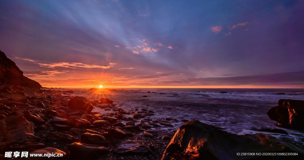 彩霞日出夕阳火烧云