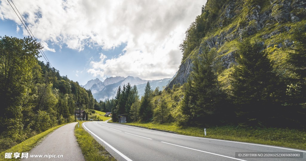 公路山路小径小道图片