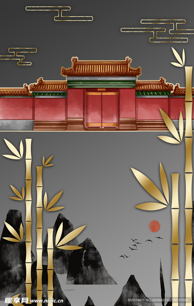 北欧背景墙装饰画