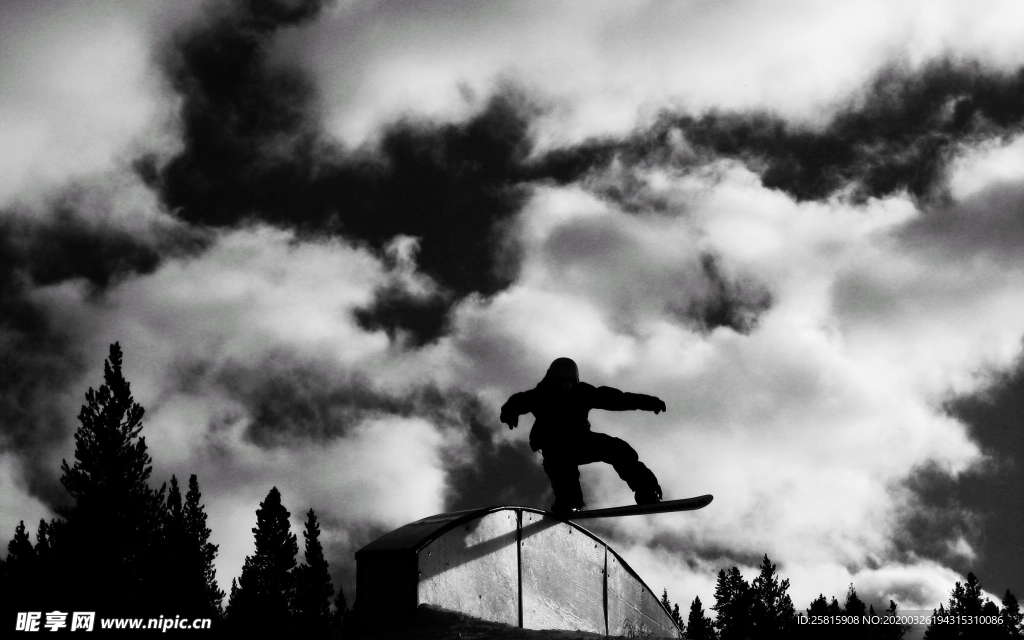 滑雪运动滑雪板图片