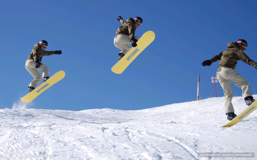 滑雪运动滑雪板图片