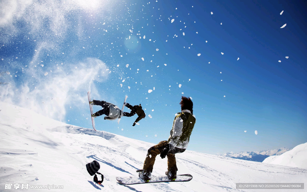 滑雪运动滑雪板图片