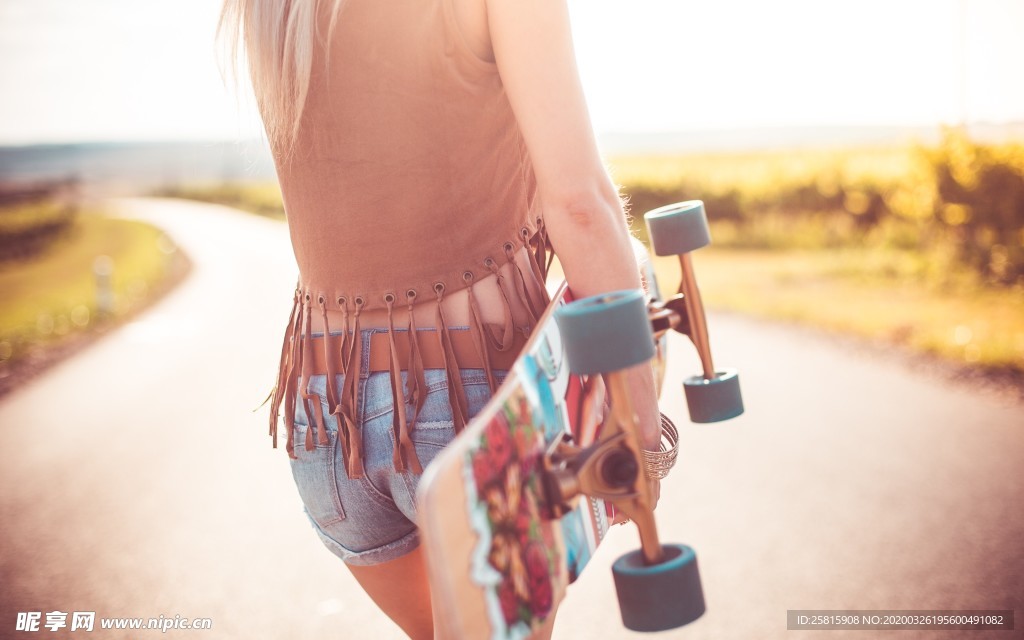 滑板休闲运动图片