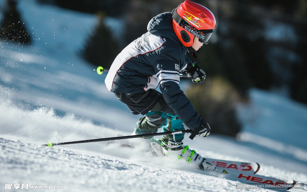滑雪运动滑雪板图片
