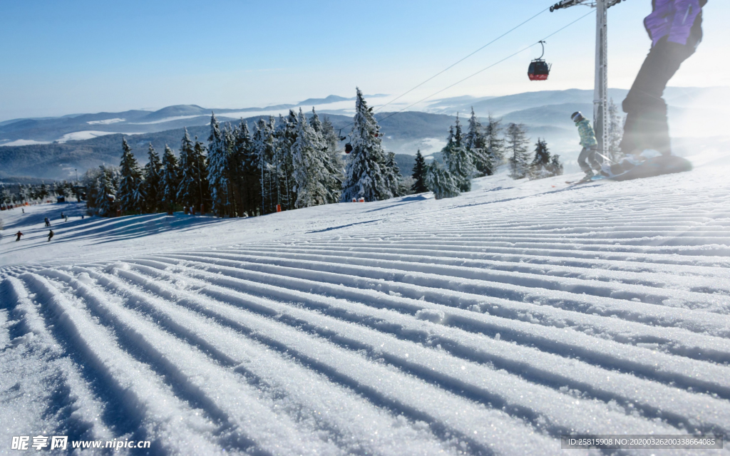 滑雪运动滑雪板图片