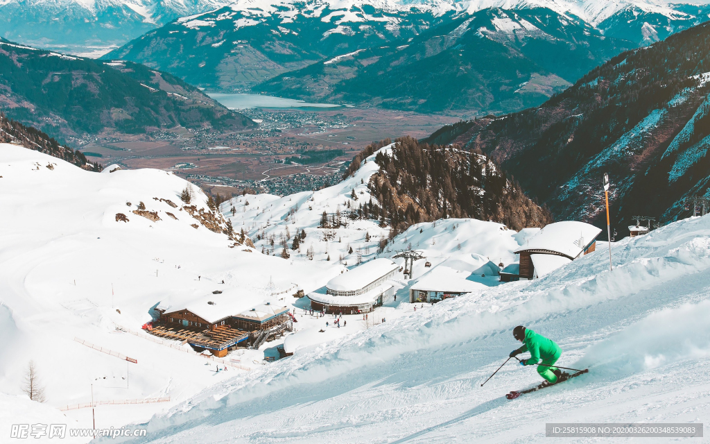 滑雪运动滑雪板图片