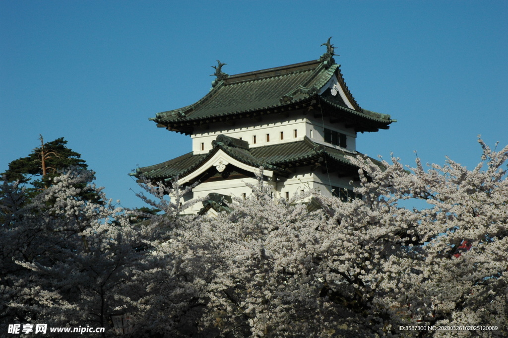 日式建筑摄影图
