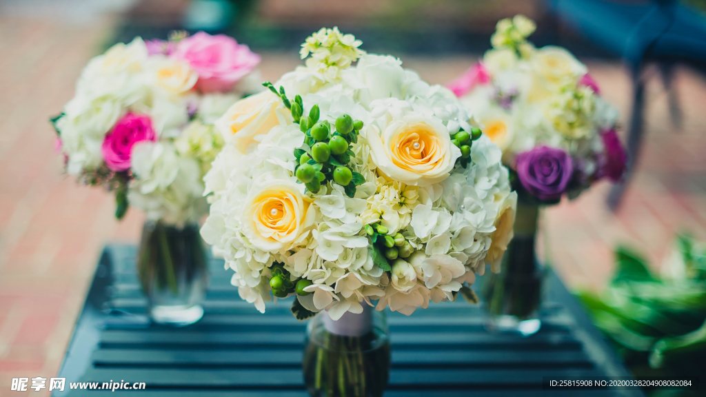 花艺插花捧花桌花图片