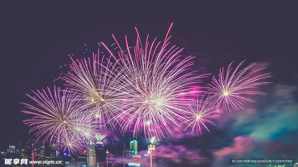 烟花爆竹光晕光圈背景