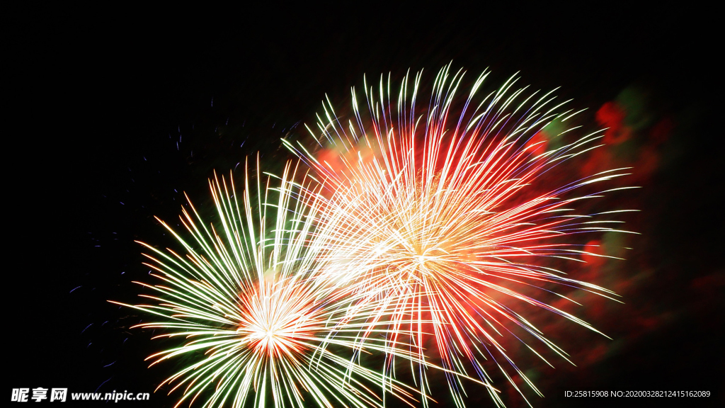 烟花爆竹光晕光圈背景