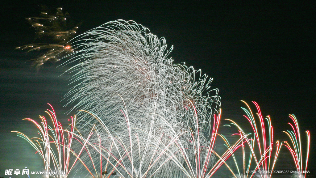 烟花爆竹光晕光圈背景