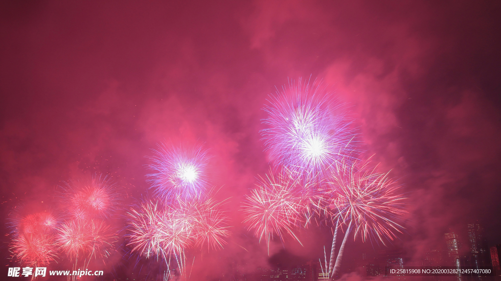 烟花爆竹光晕光圈背景