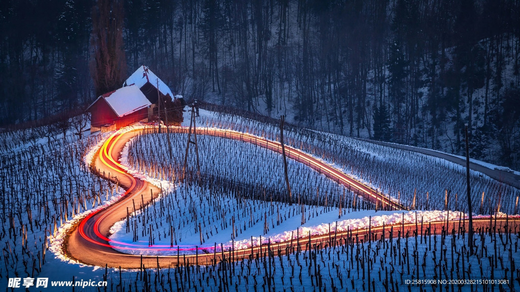 公路山路小径小道图片
