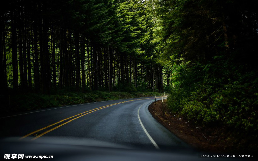 公路山路小径小道图片