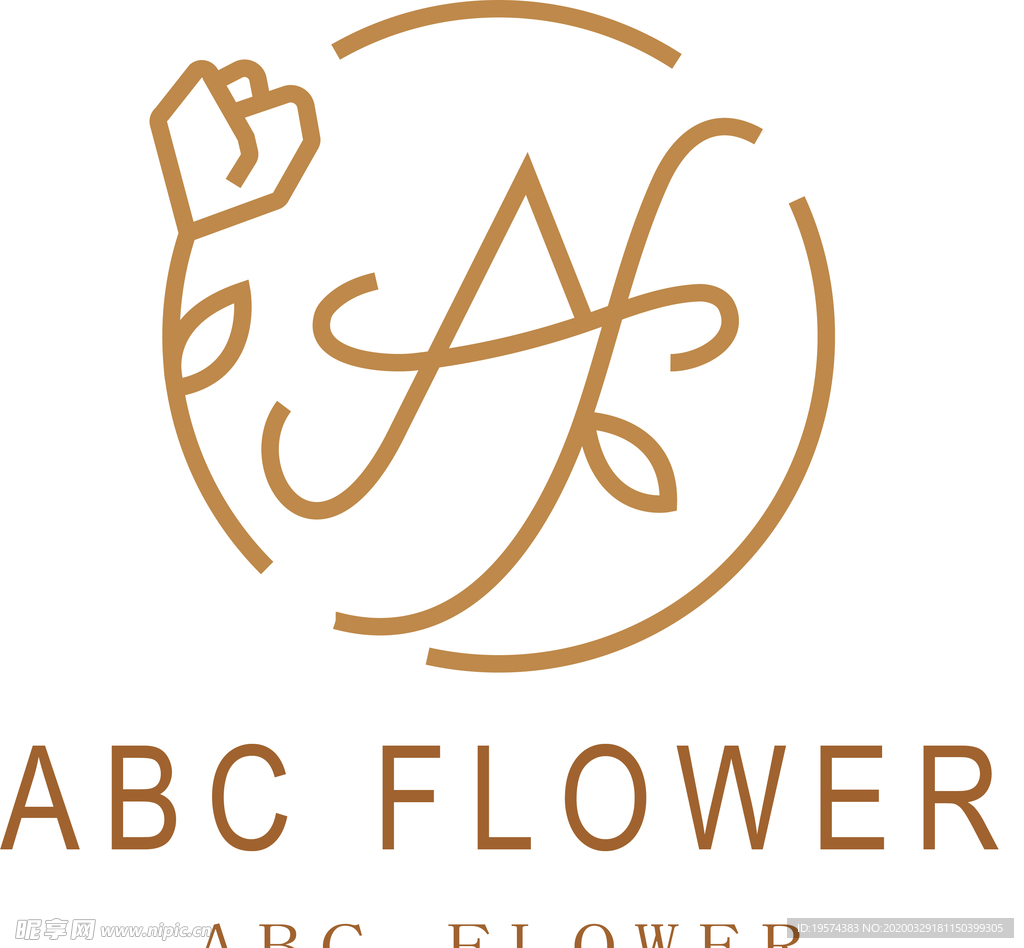 A 鲜花 婚礼 图标 设计