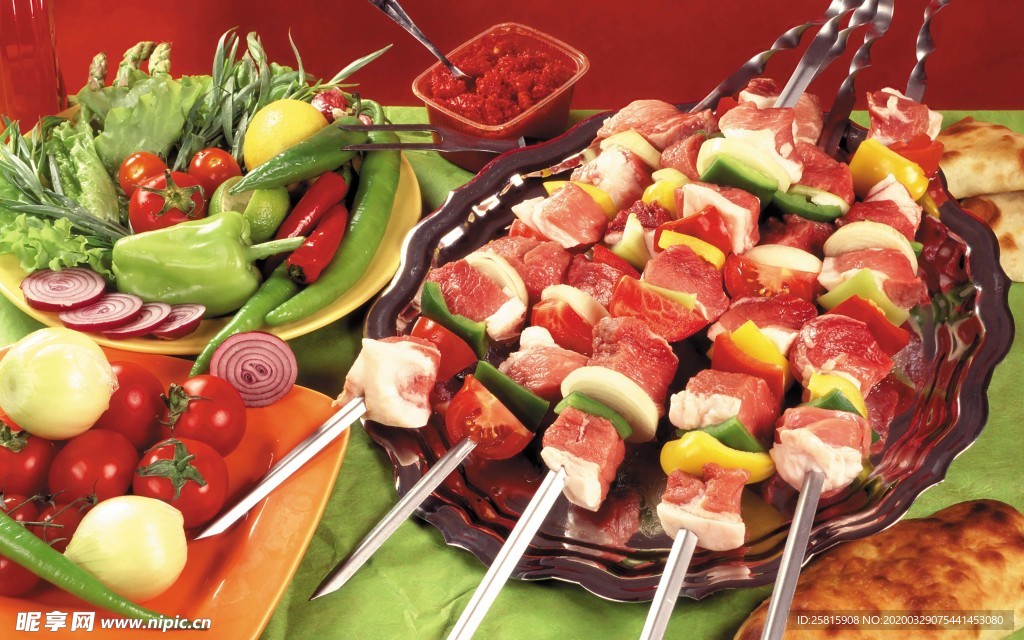 烤肉撸串烤串图片