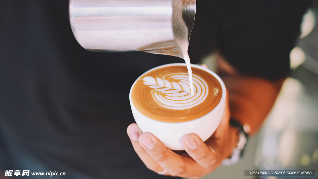 咖啡拉花咖啡图片