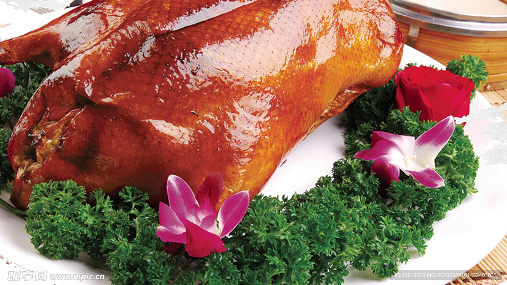 烤鸭鸭肉北京烤鸭图片