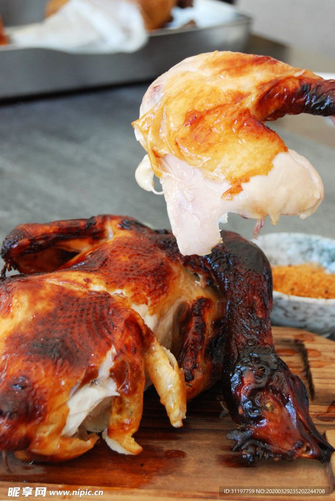 中式烤鸡