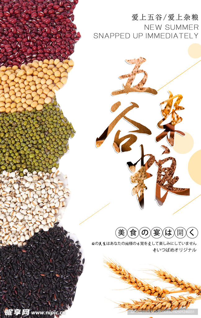 五谷杂粮宣传海报