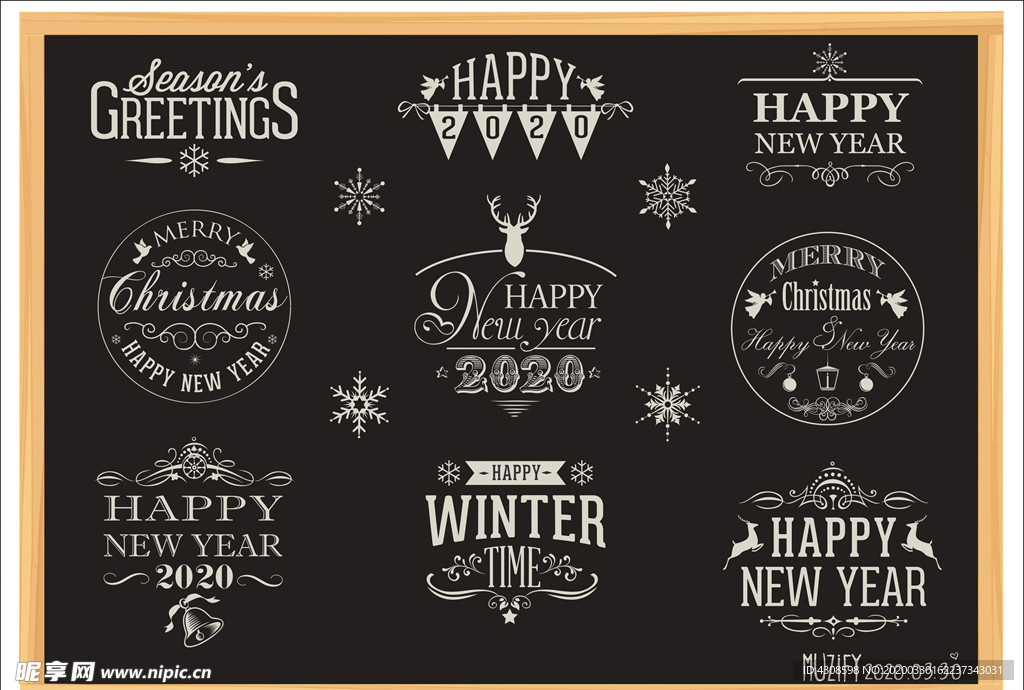 9款 新年主题标签设计