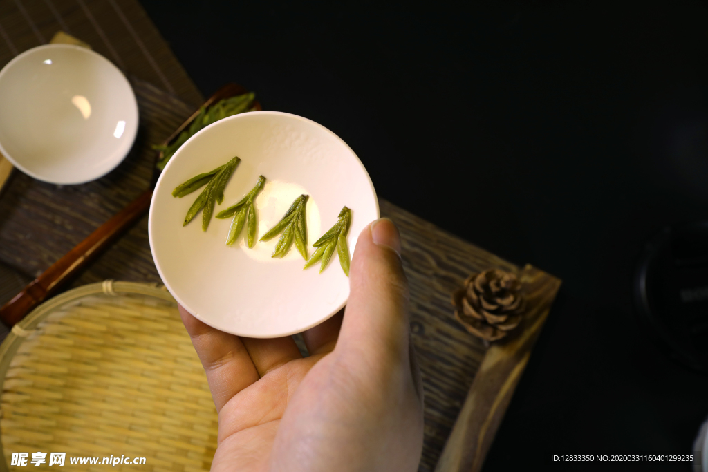 西湖龙井 茶叶 叶底