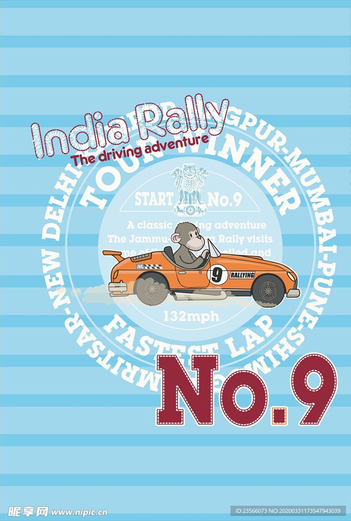 小清新涂鸦卡通插画