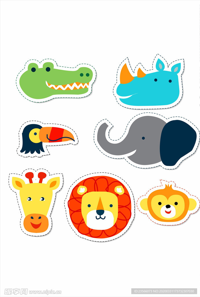 小清新涂鸦卡通插画