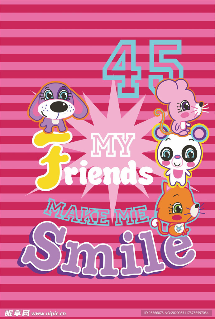 小清新涂鸦卡通插画