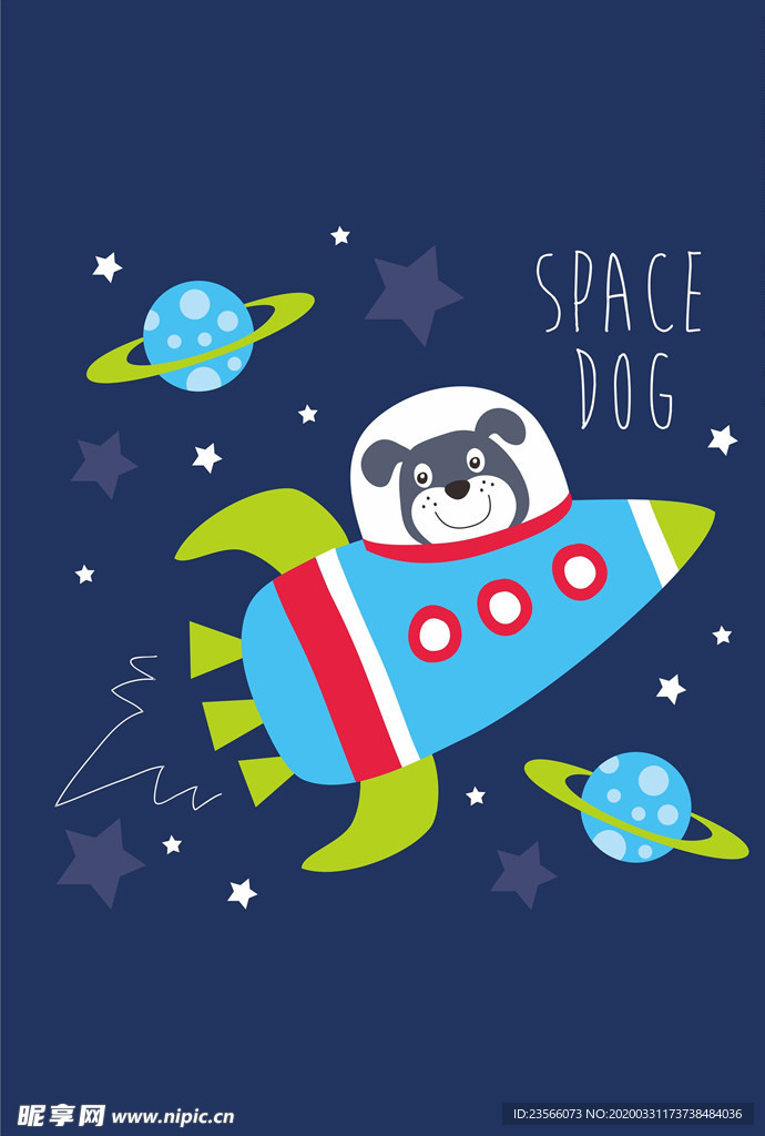 小清新涂鸦卡通插画