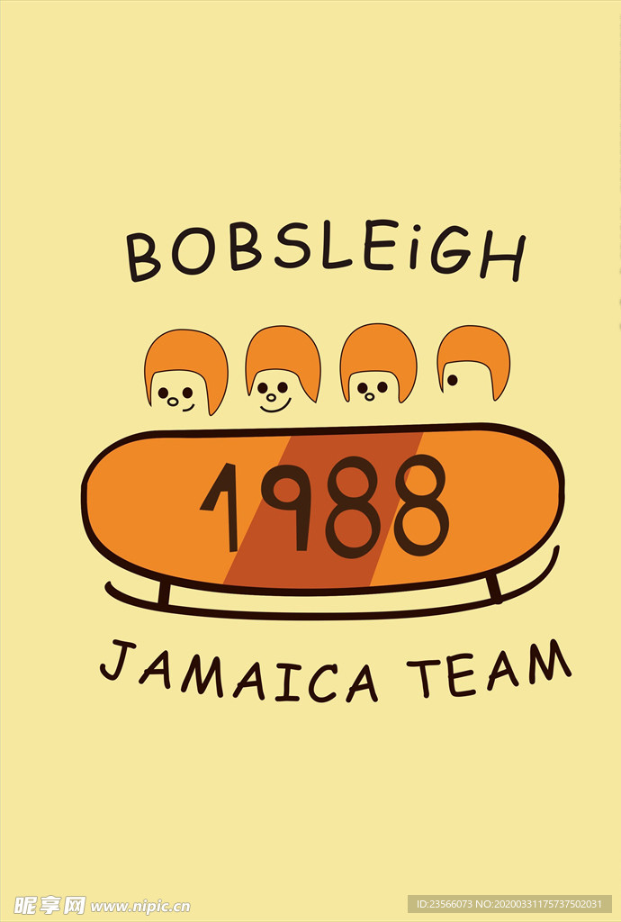 小清新涂鸦卡通插画