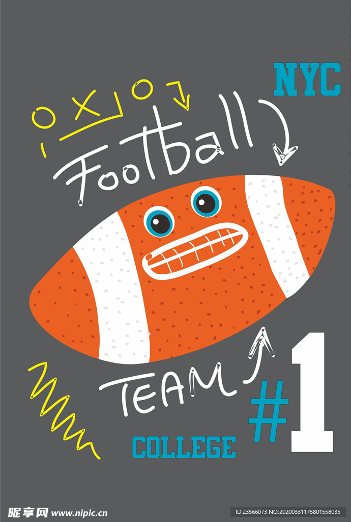 小清新涂鸦卡通插画