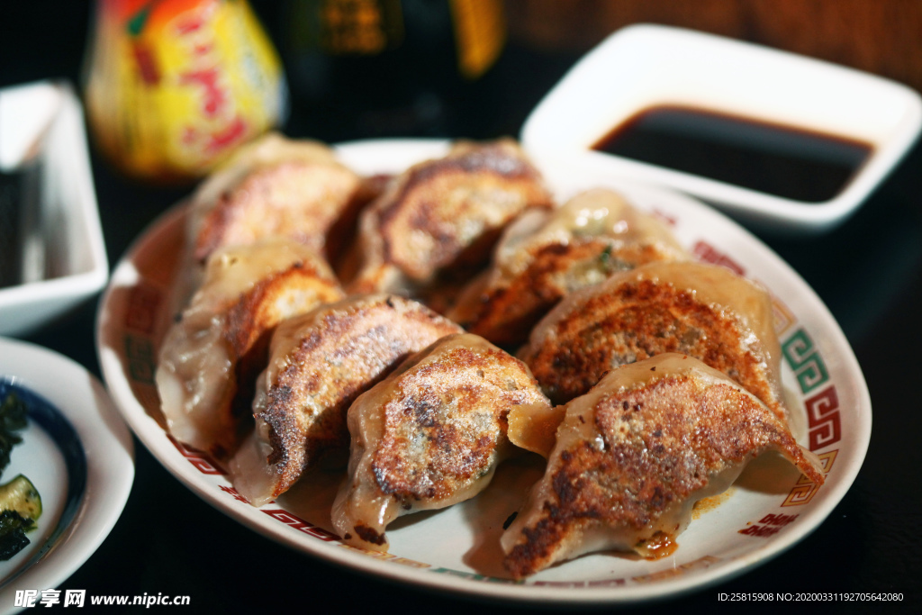 饺子锅贴馄饨图片