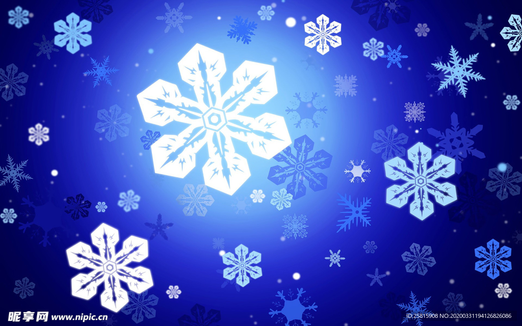 雪花冰花冰霜窗花图片