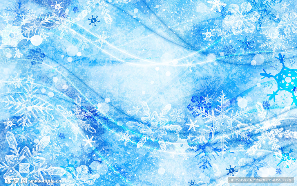 雪花冰花冰霜窗花图片