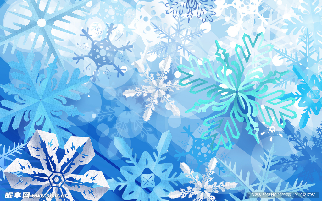 雪花冰花冰霜窗花图片