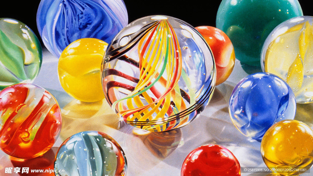 玻璃球弹珠图片