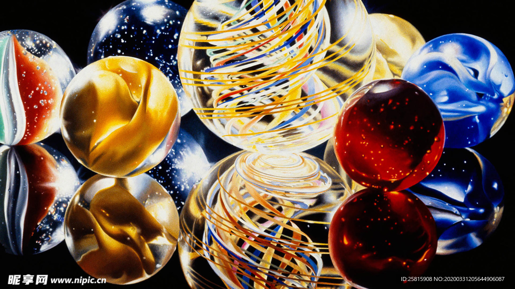 玻璃球弹珠图片