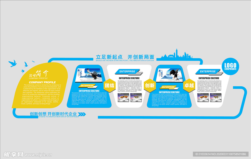 公司简介文化墙