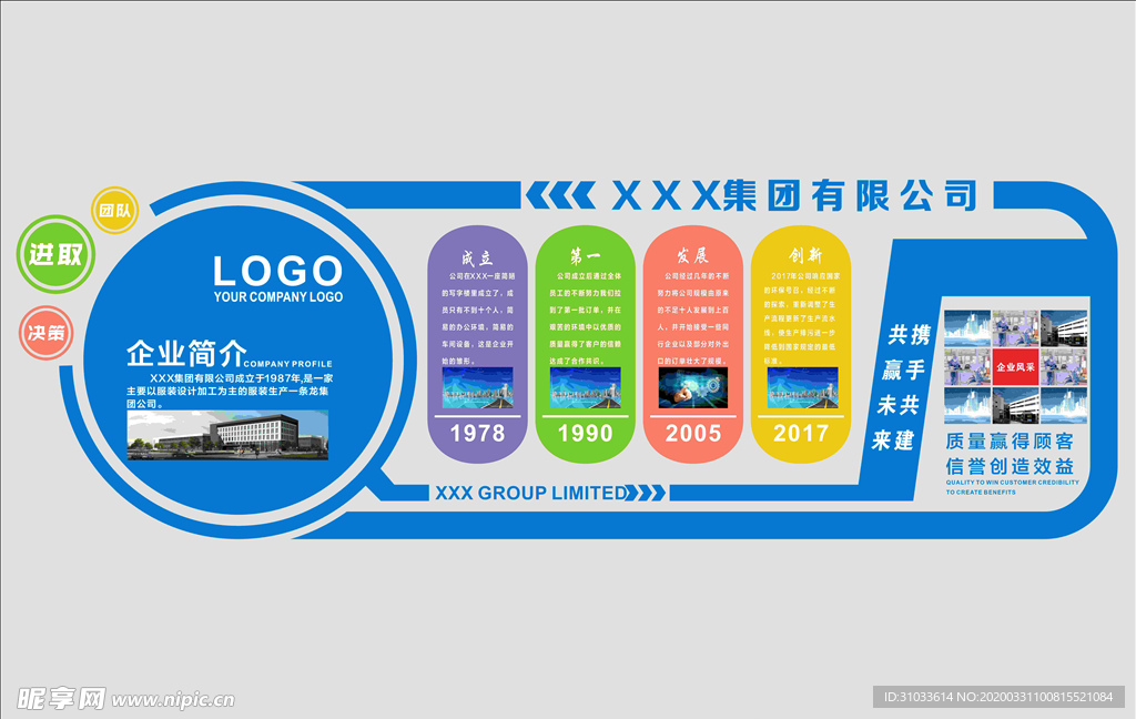 企业简介文化墙