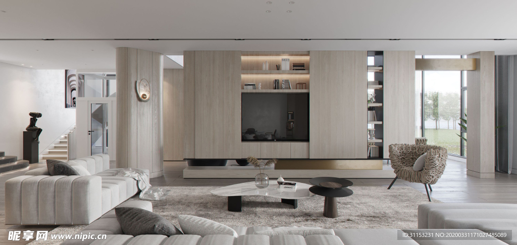 电视背景墙 电视柜