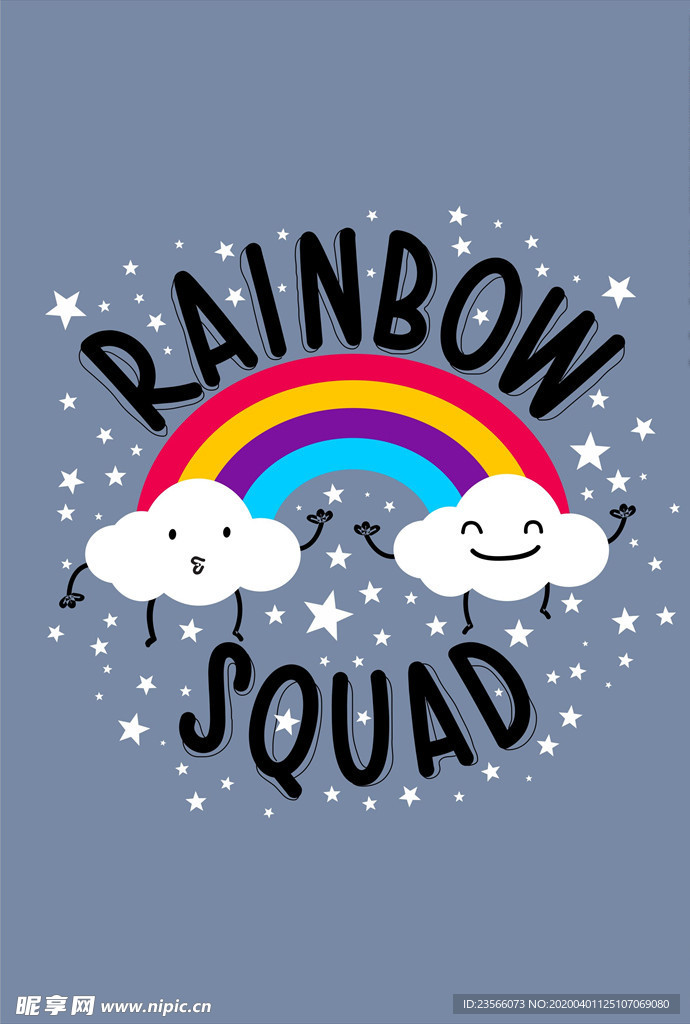 小清新涂鸦卡通插画