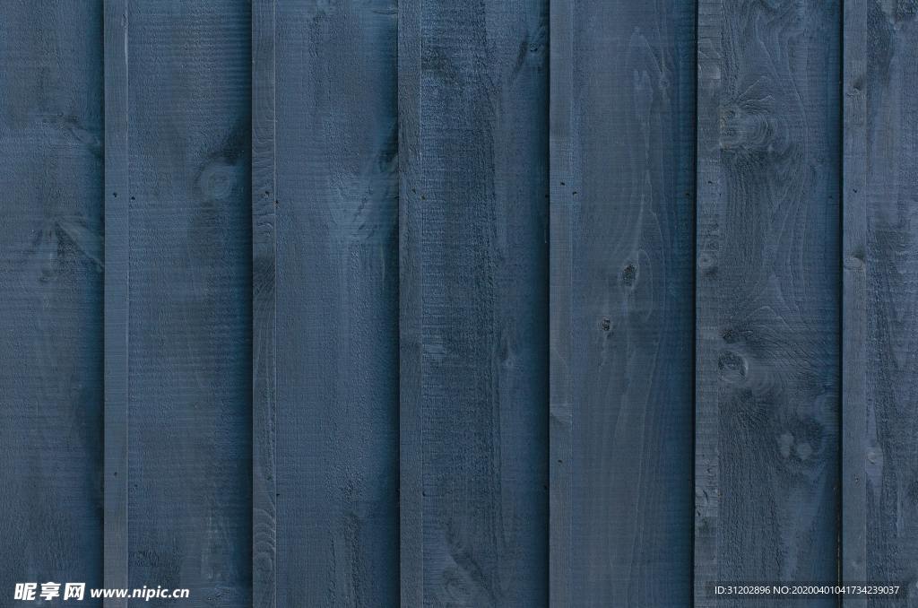 蓝色刷漆木板木纹木格栅背景