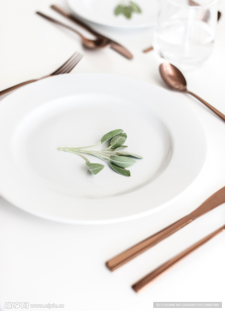 高级西餐厅西式下午茶摆盘桌布