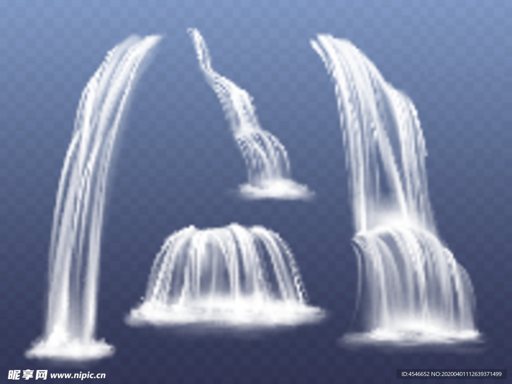 瀑布高山流水水流免扣