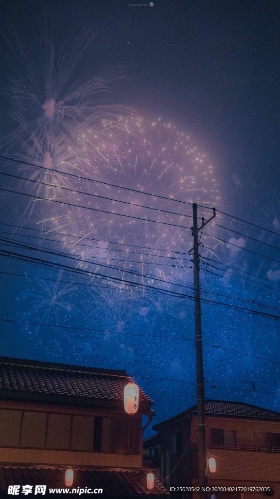 夜空烟花手机高清壁纸